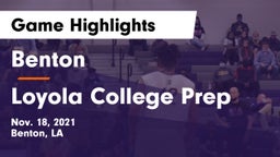 Benton  vs Loyola College Prep  Game Highlights - Nov. 18, 2021