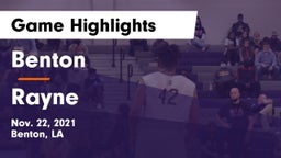 Benton  vs Rayne  Game Highlights - Nov. 22, 2021