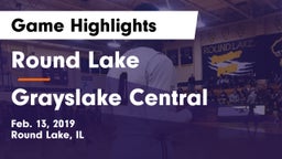 Round Lake  vs Grayslake Central  Game Highlights - Feb. 13, 2019