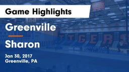 Greenville  vs Sharon Game Highlights - Jan 30, 2017