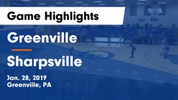 Greenville  vs Sharpsville  Game Highlights - Jan. 28, 2019