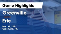 Greenville  vs Erie  Game Highlights - Dec. 18, 2021
