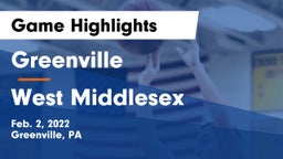 Greenville  vs West Middlesex   Game Highlights - Feb. 2, 2022