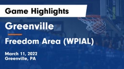 Greenville  vs Freedom Area  (WPIAL) Game Highlights - March 11, 2022
