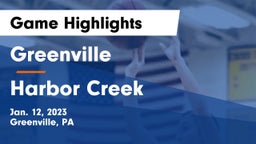 Greenville  vs Harbor Creek  Game Highlights - Jan. 12, 2023