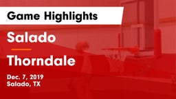 Salado   vs Thorndale  Game Highlights - Dec. 7, 2019