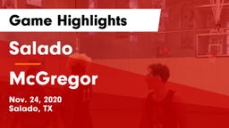 Salado   vs McGregor  Game Highlights - Nov. 24, 2020