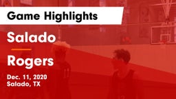 Salado   vs Rogers  Game Highlights - Dec. 11, 2020