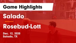 Salado   vs Rosebud-Lott  Game Highlights - Dec. 12, 2020