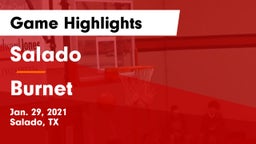 Salado   vs Burnet  Game Highlights - Jan. 29, 2021