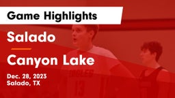 Salado   vs Canyon Lake  Game Highlights - Dec. 28, 2023