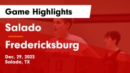 Salado   vs Fredericksburg  Game Highlights - Dec. 29, 2023