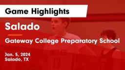 Salado   vs Gateway College Preparatory School Game Highlights - Jan. 5, 2024