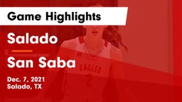Salado   vs San Saba  Game Highlights - Dec. 7, 2021