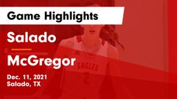 Salado   vs McGregor  Game Highlights - Dec. 11, 2021