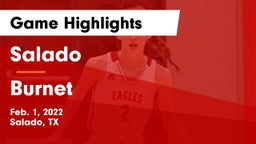 Salado   vs Burnet  Game Highlights - Feb. 1, 2022