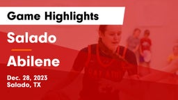 Salado   vs Abilene  Game Highlights - Dec. 28, 2023