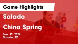 Salado   vs China Spring  Game Highlights - Jan. 19, 2024
