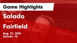 Salado   vs Fairfield  Game Highlights - Aug. 22, 2020