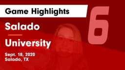 Salado   vs University  Game Highlights - Sept. 18, 2020
