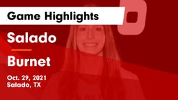 Salado   vs Burnet  Game Highlights - Oct. 29, 2021