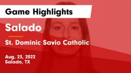Salado   vs St. Dominic Savio Catholic  Game Highlights - Aug. 23, 2022