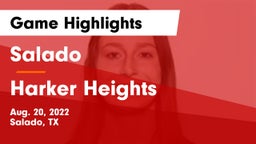 Salado   vs Harker Heights  Game Highlights - Aug. 20, 2022