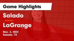 Salado   vs LaGrange Game Highlights - Nov. 3, 2022
