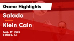 Salado   vs Klein Cain  Game Highlights - Aug. 19, 2023