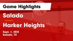 Salado   vs Harker Heights  Game Highlights - Sept. 1, 2023