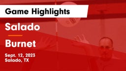 Salado   vs Burnet  Game Highlights - Sept. 12, 2023