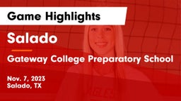 Salado   vs Gateway College Preparatory School Game Highlights - Nov. 7, 2023