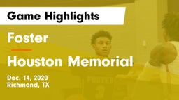 Foster  vs Houston Memorial Game Highlights - Dec. 14, 2020