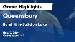 Queensbury  vs Burnt Hills-Ballston Lake  Game Highlights - Nov. 2, 2019