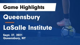 Queensbury  vs LaSalle Institute  Game Highlights - Sept. 27, 2021