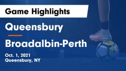 Queensbury  vs Broadalbin-Perth  Game Highlights - Oct. 1, 2021