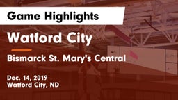 Watford City  vs Bismarck St. Mary's Central  Game Highlights - Dec. 14, 2019