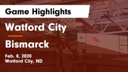 Watford City  vs Bismarck  Game Highlights - Feb. 8, 2020