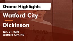 Watford City  vs Dickinson  Game Highlights - Jan. 21, 2023