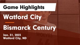 Watford City  vs Bismarck Century  Game Highlights - Jan. 31, 2023