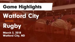 Watford City  vs Rugby Game Highlights - March 3, 2018