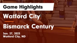 Watford City  vs Bismarck Century  Game Highlights - Jan. 27, 2023