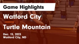 Watford City  vs Turtle Mountain  Game Highlights - Dec. 15, 2023