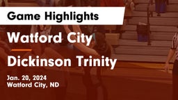 Watford City  vs Dickinson Trinity  Game Highlights - Jan. 20, 2024