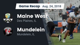 Recap: Maine West  vs. Mundelein  2018