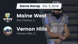 Recap: Maine West  vs. Vernon Hills  2018