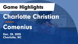Charlotte Christian  vs Comenius Game Highlights - Dec. 28, 2020