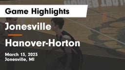 Jonesville  vs Hanover-Horton  Game Highlights - March 13, 2023