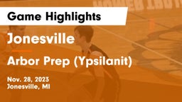 Jonesville  vs Arbor Prep (Ypsilanit) Game Highlights - Nov. 28, 2023