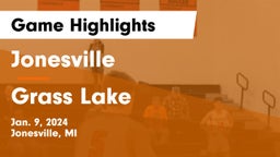 Jonesville  vs Grass Lake  Game Highlights - Jan. 9, 2024